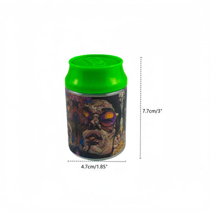 Plastic Can Stash Jar-12pcs/opp bag