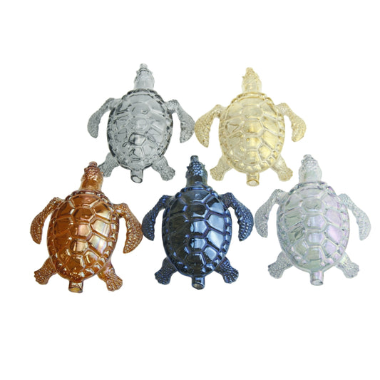 4.5" Iridescent  Sea Turtle Glass Hand Pipe-Random Color
