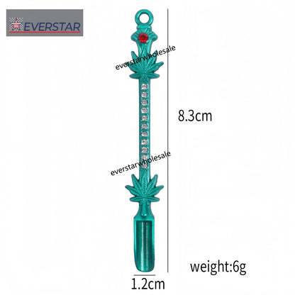 Colorful Metal Dabbing Tools with Diamond and Leaves