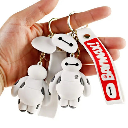 White Robot Keychain-Pack of 3